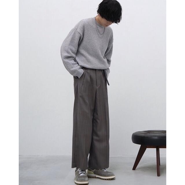 LIDNM リドム　MELANGE CHECK BAGGY