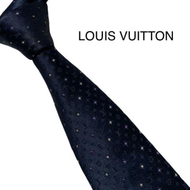 LOUIS VUITTON(ルイヴィトン)のLOUIS VUITTON ルイヴィトン　ネクタイ　ドット　モノグラム メンズのファッション小物(ネクタイ)の商品写真