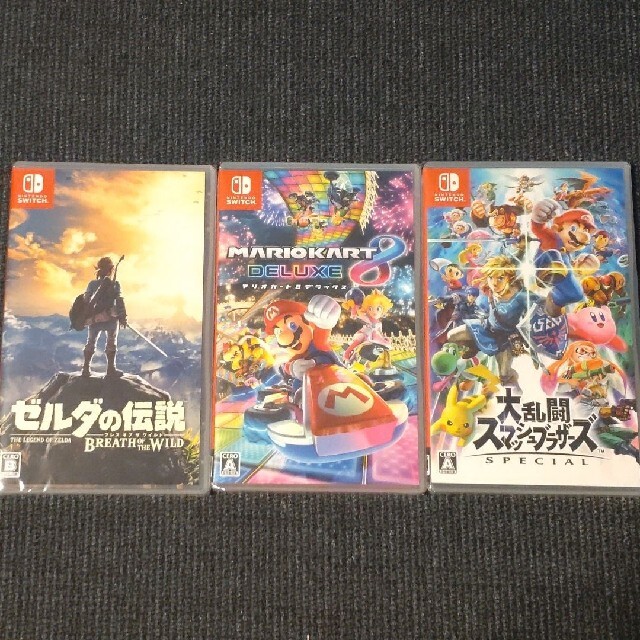 Nintendo_Switch任天堂Switch ゼルダ　スマブラ　マリオカート