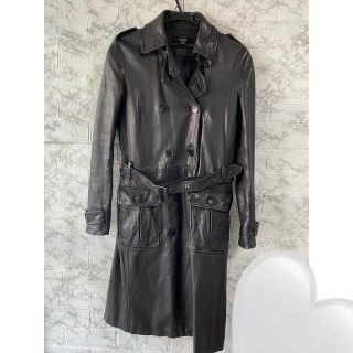 100%正規品 ほぼ新品!ラム本革!柔!優!暖!【AUSSI】羊皮トレンチコート 日本最大のブランド ほぼ新品!ラム本革!柔!優!暖!【AUSSI】羊皮トレンチコート送料込 レザージャケット