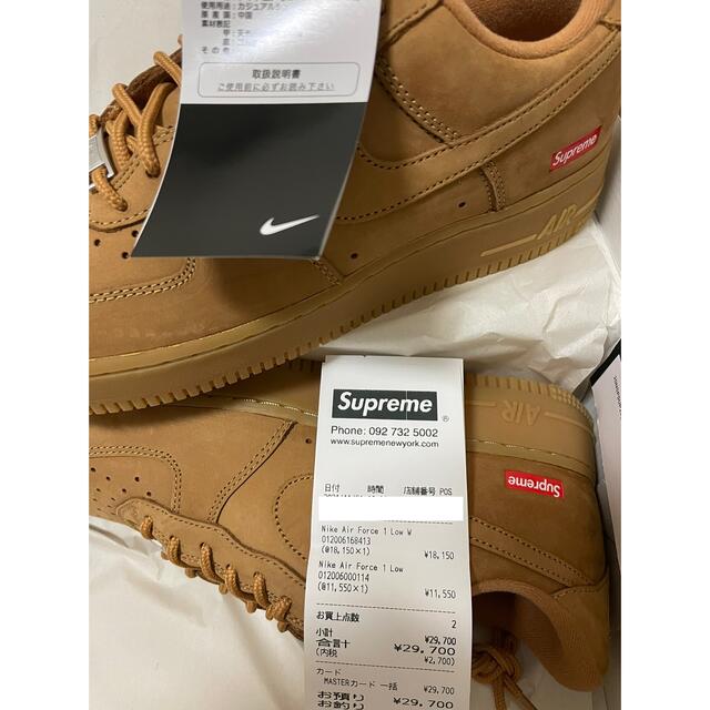 Supreme Nike Air Force1 Low AF1  26.5cm