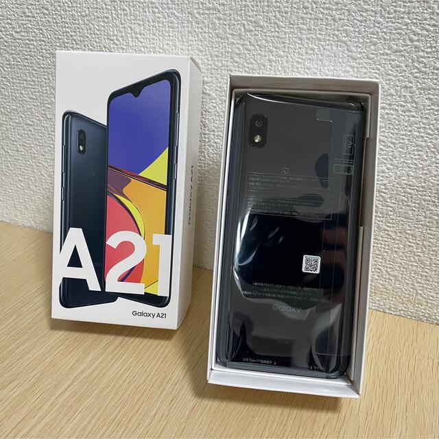 Galaxy(ギャラクシー)のGalaxy A21 ブラック　SIMフリー スマホ/家電/カメラのスマートフォン/携帯電話(スマートフォン本体)の商品写真