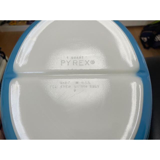 Pyrex(パイレックス)のOLD PYREX　パイレックス　スノーフレイク　ディバイデッド　キャセロール インテリア/住まい/日用品のキッチン/食器(食器)の商品写真