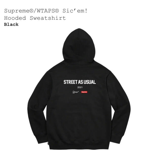 Supreme(シュプリーム)のsupreme wtaps Sic’em! Hooded Sweatshirt  メンズのトップス(パーカー)の商品写真