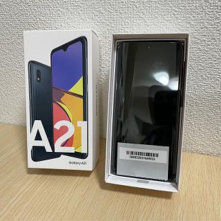 ギャラクシー(Galaxy)のGalaxy A21 ブラック　SIMフリー(スマートフォン本体)