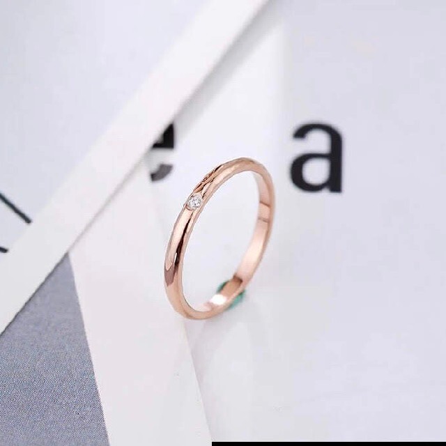 ステンレスリング　指輪　ピンキーリング　ステンレス指輪　金属アレルギー対応 レディースのアクセサリー(リング(指輪))の商品写真