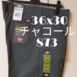 ディッキーズ(Dickies)の新品 36x30 CH スリムフィット ワークパンツ ディッキーズ チャコール(ワークパンツ/カーゴパンツ)