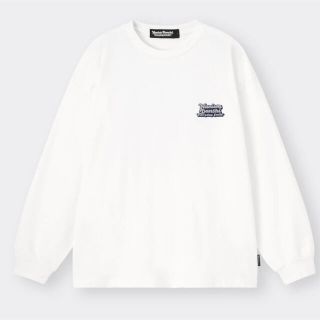 ジーユー(GU)のGU なにわ男子 ベビーウェイトビッグT(長袖) 白(Tシャツ/カットソー(七分/長袖))