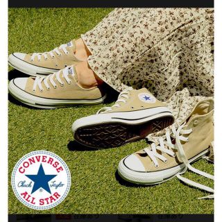 コンバース(CONVERSE)のコンバーススニーカー　ベージュ(スニーカー)