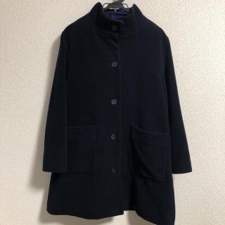 シンプルライフ(SIMPLE LIFE)の美品　SIMPLE LIFE スタンドカラーコート　Mサイズ(ロングコート)