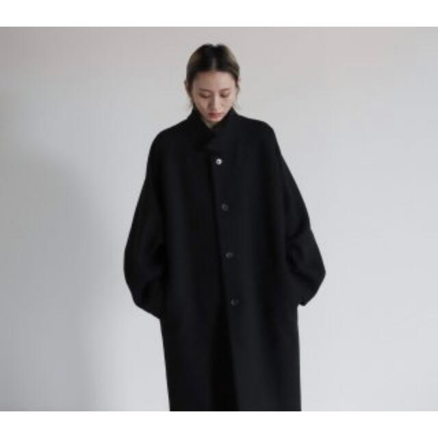 COMOLI(コモリ)のsoumo over coat サイズ02 ブラック メンズのジャケット/アウター(ステンカラーコート)の商品写真