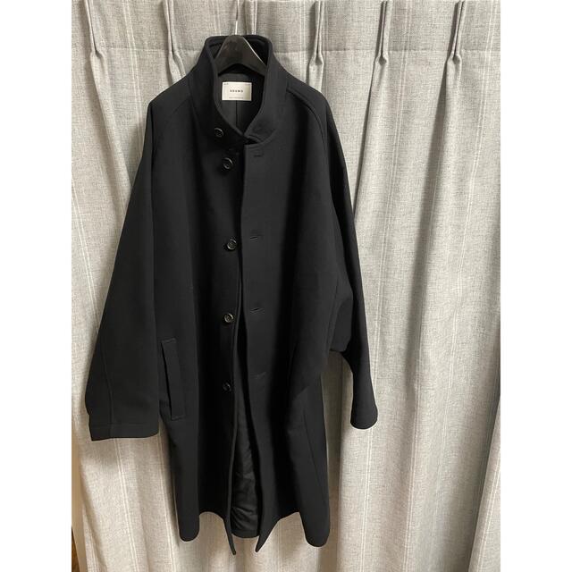 COMOLI(コモリ)のsoumo over coat サイズ02 ブラック メンズのジャケット/アウター(ステンカラーコート)の商品写真