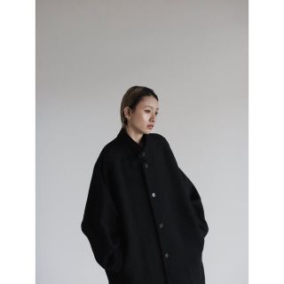 コモリ(COMOLI)のsoumo over coat サイズ02 ブラック(ステンカラーコート)