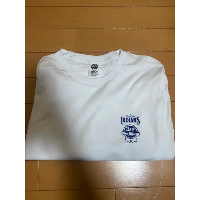 東京インディアンズ×pabst blue ribbon tシャツ