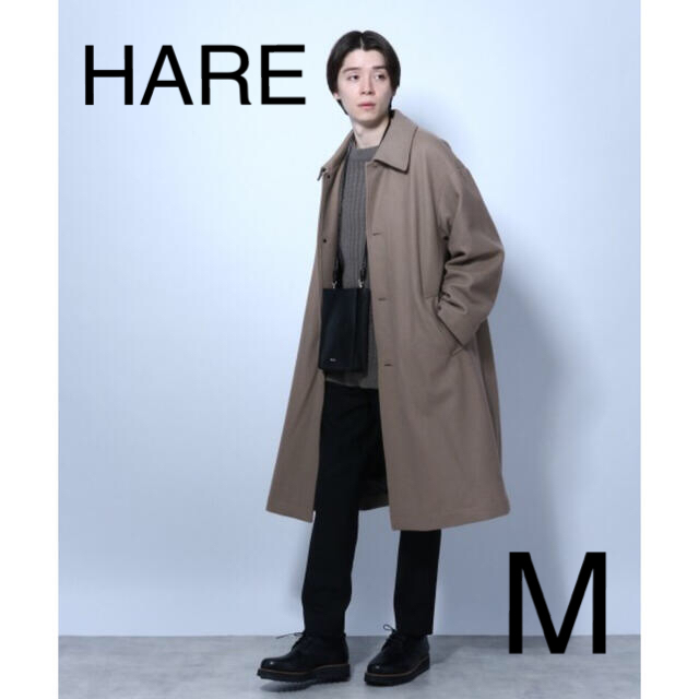 【美品】ウールステンカラーコート HARE ハレ ブラウン | フリマアプリ ラクマ