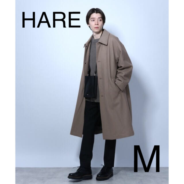 HARE - 【美品】ウールステンカラーコート HARE ハレ ブラウンの通販