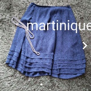 martinique フレアースカート(ひざ丈スカート)