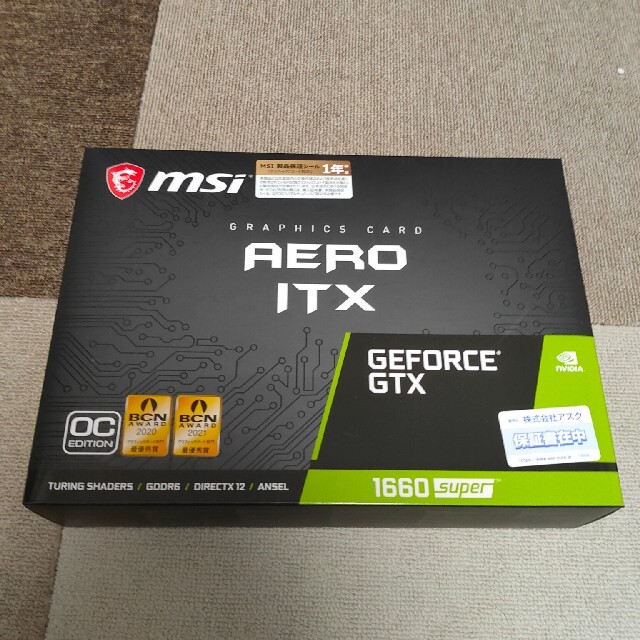 話題の行列 SUPER 1660 GTX GeForce MSI AERO OC ITX PCパーツ