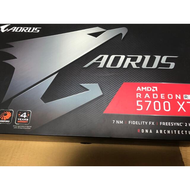 GIGABYTE AORUS Radeon RX 5700 XT 8G スマホ/家電/カメラのPC/タブレット(PCパーツ)の商品写真