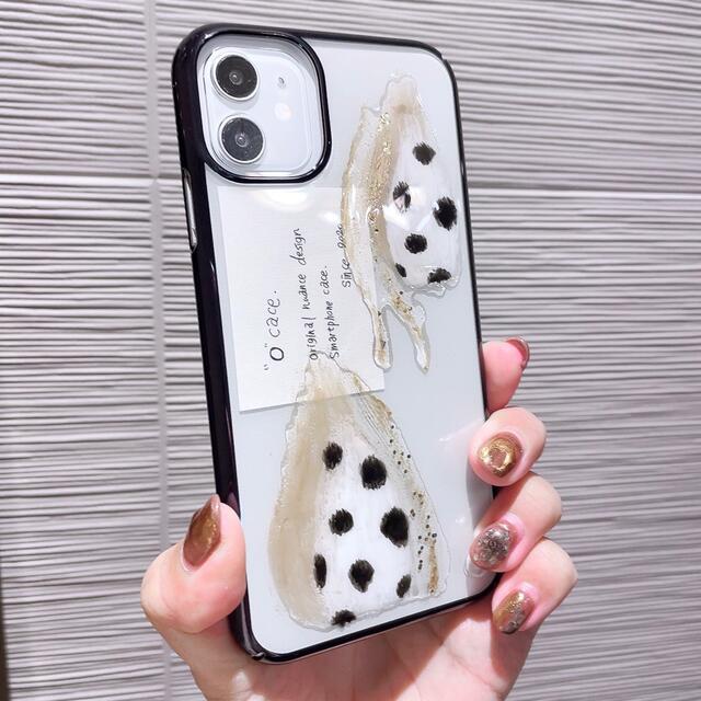 who's who Chico(フーズフーチコ)の【"O"case.】ニュアンスiPhoneケース  m-50【11専用】 スマホ/家電/カメラのスマホアクセサリー(iPhoneケース)の商品写真