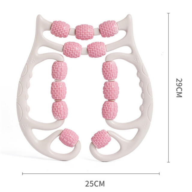 マッサージ　フォームローラーダイエット　手持ち挟む　美脚　コロコロ　筋膜リリース コスメ/美容のボディケア(ボディマッサージグッズ)の商品写真