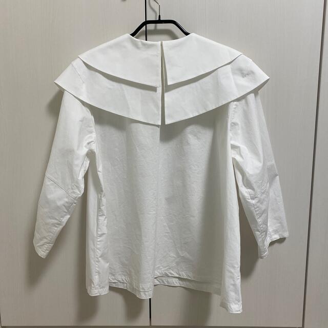 Drawer ドゥロワー T-mat ティーマット 別注 フリルブラウス シャツ