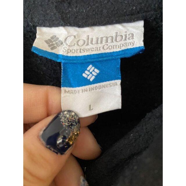 Columbia コロンビア ロゴ刺繍 フリース ジャケット L ブラック 黒 古着の通販 By Aki S Shop コロンビアならラクマ