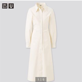 ユニクロ(UNIQLO)のUNIQLO シャツワンピース(ロングワンピース/マキシワンピース)