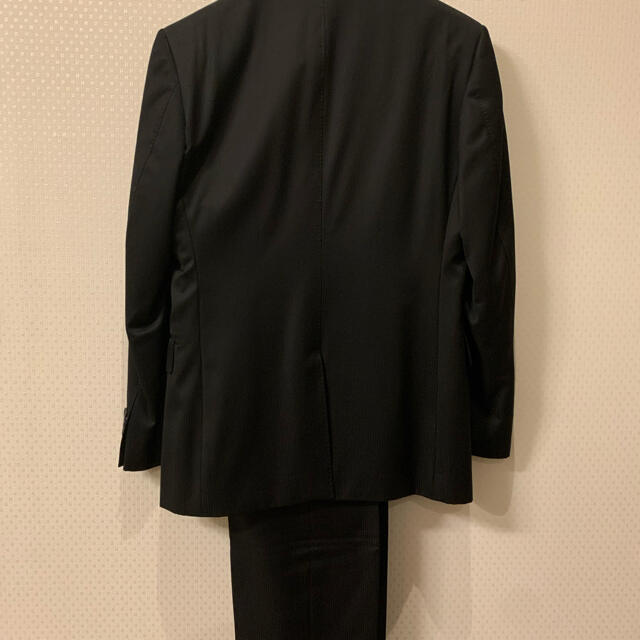 COMME CA MEN(コムサメン)のスーツ　メンズ　黒　ストライプ　フォーマル メンズのスーツ(スラックス/スーツパンツ)の商品写真