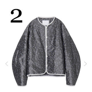 マメ(mame)の2 mame osmanthus motif jacquard jacket(ノーカラージャケット)
