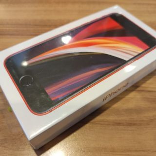 アイフォーン(iPhone)のパッケージ未開封 新品 au iPhone SE 64GB 第2世代 レッド 赤(スマートフォン本体)