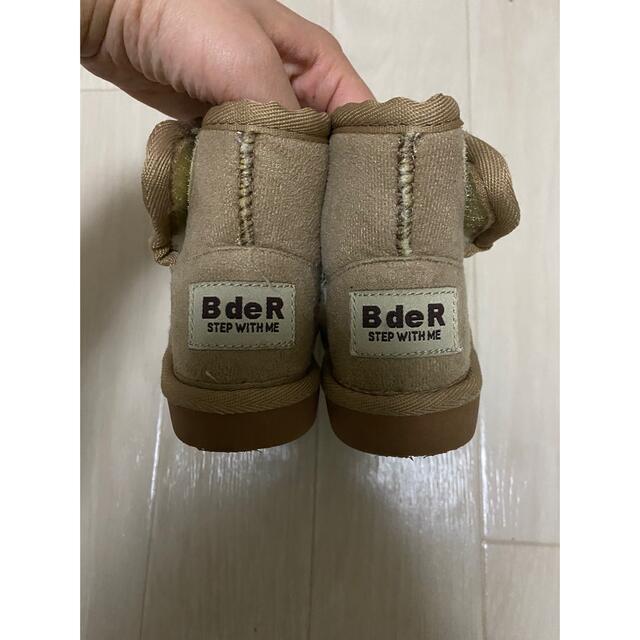 はるちゃん様専用　BdeR   キッズ　ムートンブーツ　ベージュ　13cm キッズ/ベビー/マタニティのベビー靴/シューズ(~14cm)(ブーツ)の商品写真