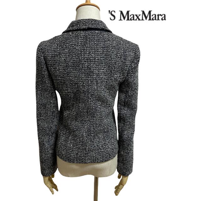 Max Mara(マックスマーラ)の【シルク&ウール】'S MAX MARA エスマックスマーラ ツイードジャケット レディースのジャケット/アウター(テーラードジャケット)の商品写真