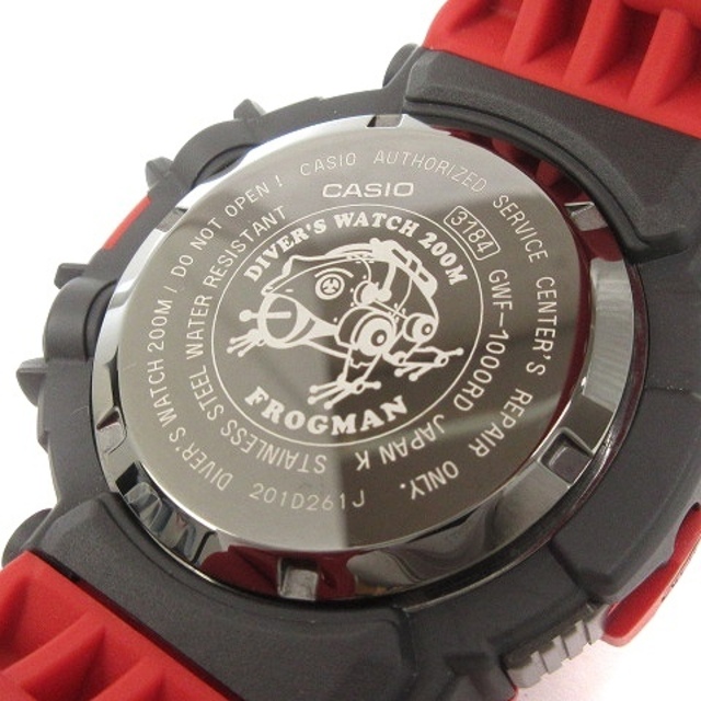 カシオジーショック 美品 フロッグマン 腕時計 GWF-1000RD レッド
