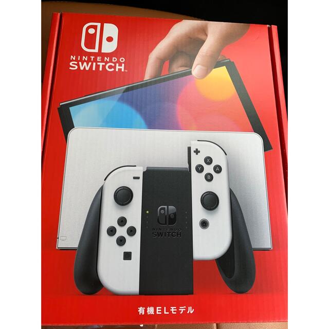 有機EL Nintendo 新型 Switch 本体 ホワイト新品 スイッチ エンタメ/ホビーのゲームソフト/ゲーム機本体(家庭用ゲーム機本体)の商品写真