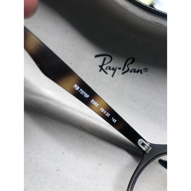 Ray-Ban レイバン ラウンド型 ラバーフレーム 眼鏡 めがね 鼈甲柄