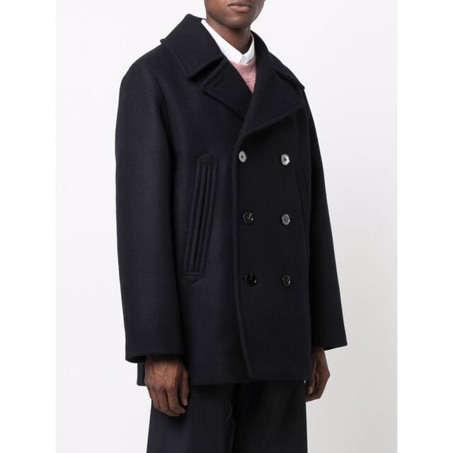 JIL SANDER+ 21aw ピーコート オーバーサイズ　ネイビー46