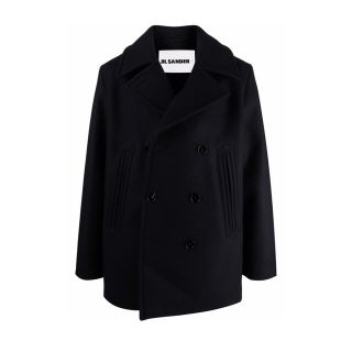 ジルサンダー(Jil Sander)のJIL SANDER+ 21aw ピーコート オーバーサイズ　ネイビー46(ピーコート)