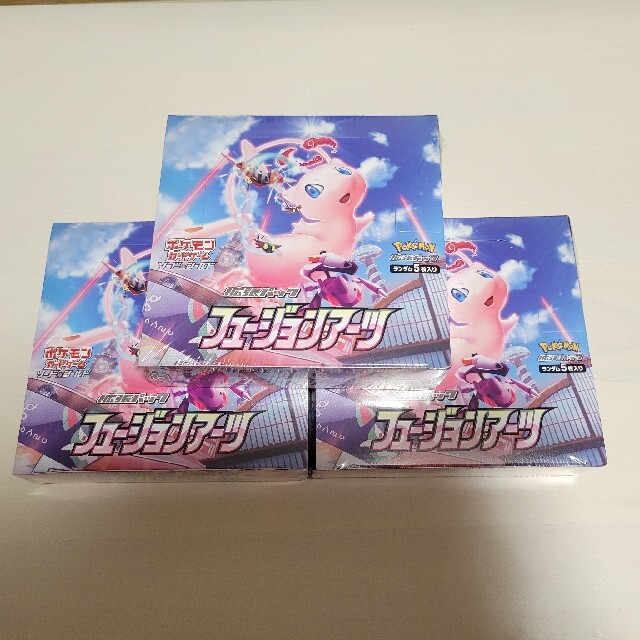 【予約受付中】 新品 - ポケモン ポケモンカード 3boxセット フュージョンアーツ Box/デッキ/パック