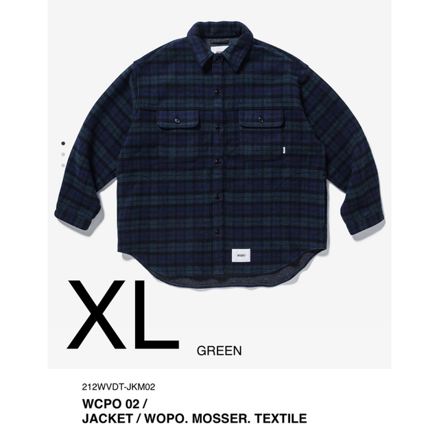 新品未使用付属品W-TAPS 21AW WCPO 01 JACKET GREEN XL 04