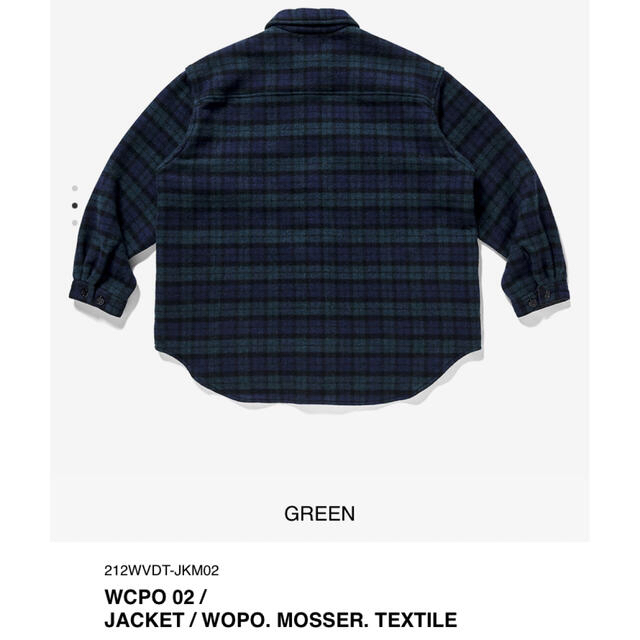 W-TAPS 21AW WCPO 01 JACKET GREEN XL 04 1