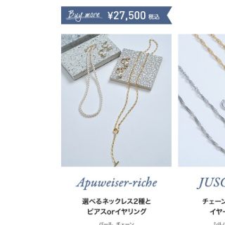 アプワイザーリッシェ(Apuweiser-riche)の【新品】Apuweiser-riche ノベルティ(ネックレス)