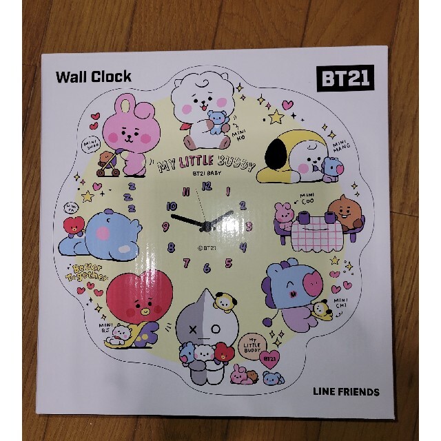 BT21 my little buddy アクリル　掛け時計