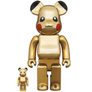 メディコムトイ(MEDICOM TOY)のBE@RBRICK ピカチュウ GOLD CHROME 100％ & 400％(フィギュア)