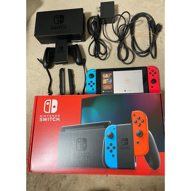 エンタメ/ホビー品★ニンテンドースイッチ本体 付属品完備★バッテリー駆動が長くなったタイプ