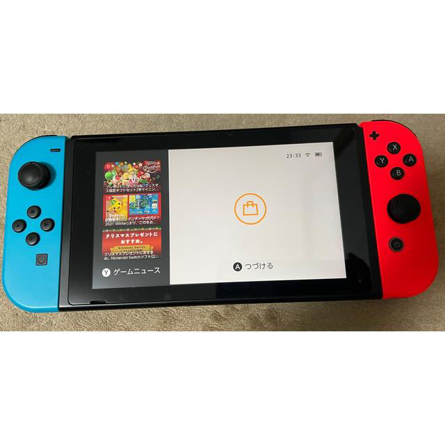 Nintendo Switch(ニンテンドースイッチ)の中古品★ニンテンドースイッチ本体 付属品完備★バッテリー駆動が長くなったタイプ エンタメ/ホビーのゲームソフト/ゲーム機本体(家庭用ゲーム機本体)の商品写真