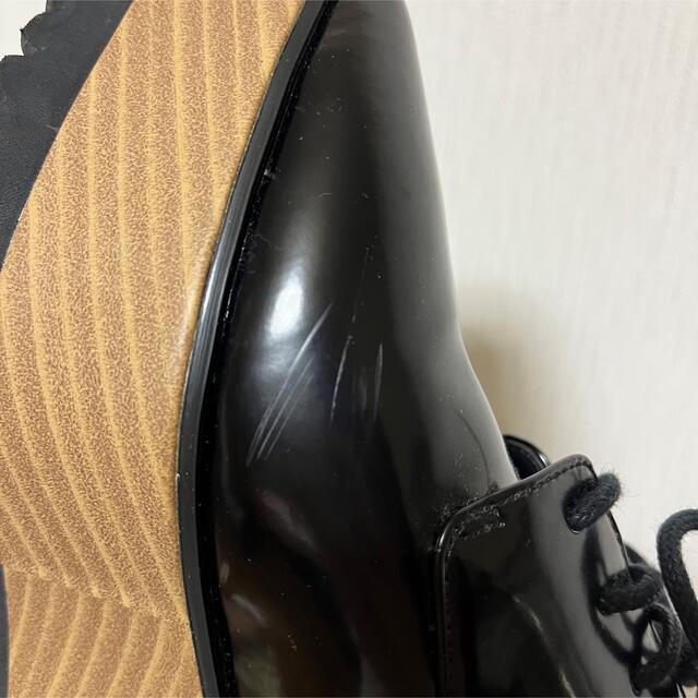 MURUA(ムルーア)のMURUA 厚底 レースアップウッドローファー レディースの靴/シューズ(ローファー/革靴)の商品写真