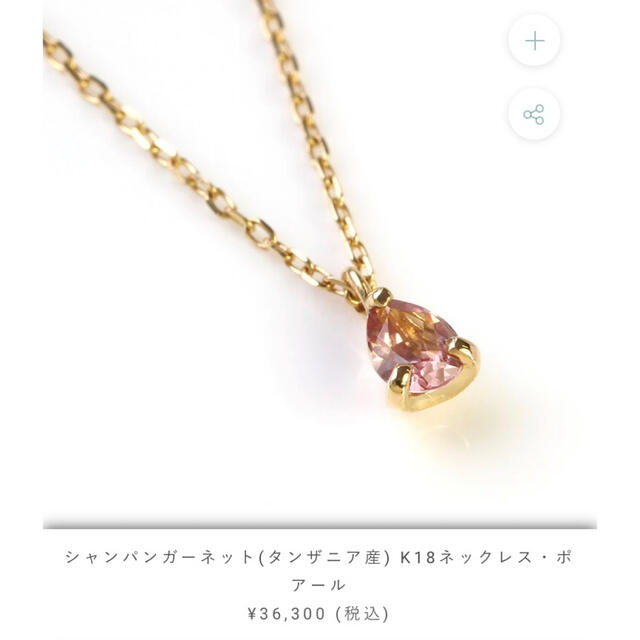 ビズー bizoux シャンパンガーネット　ネックレス レディースのアクセサリー(ネックレス)の商品写真