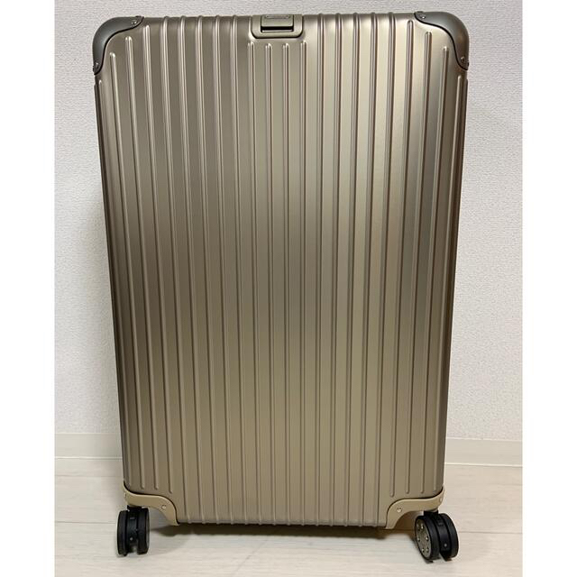 トップ かさ様限定【新品】RIMOWA - RIMOWA リモワ 98L スーツケースTITANIUM トラベルバッグ/スーツケース