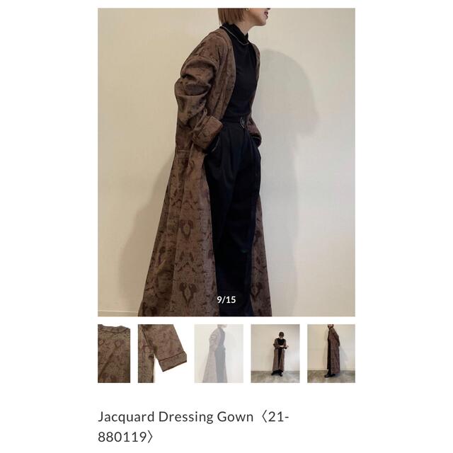 TODAYFUL(トゥデイフル)のagawd  アガウドJacquard Dressing Gown新品タグ付き レディースのジャケット/アウター(ガウンコート)の商品写真